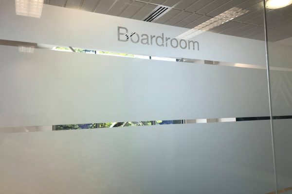 Office Window Film Installation